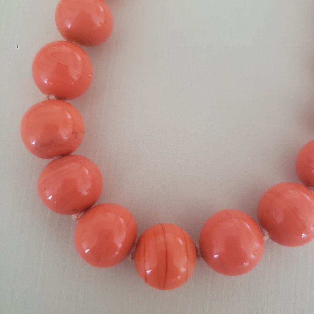 Coral Orange Necklace - Picture 6 of 9